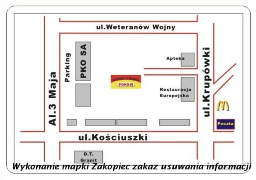 Wesola Chatka Zakopane - Krupowki 37A -Centrum Exteriör bild